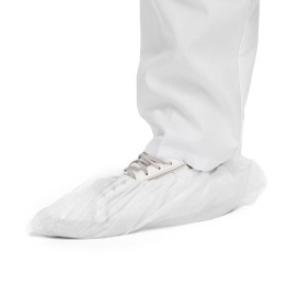 Disposable Plastic Shoe Covers PE G80 White (1.000 Units)