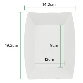Paper Food Boat Tray Kraft 525ml 12,2x8x5,5cm (600 Units)