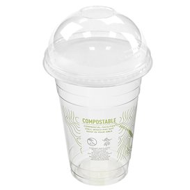 Compostable PLA Dome Lid no Hole Ø10,2cm (1.000 Units)