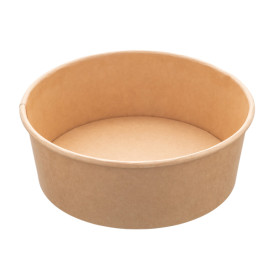 Salad Bowl Kraft Cardboard 1.000ml Ø16,6cm (300 Units)