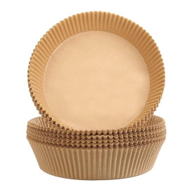 Kraft Air Fryer Paper 40g Ø20x4cm (50 Units)