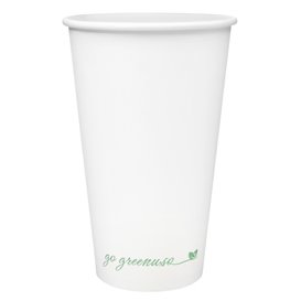 Paper Cup White 16Oz/500ml Ø9cm (25 Units) 