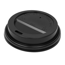 Travel Lid with White Paper Hole Ø9,0cm (50 Units) 