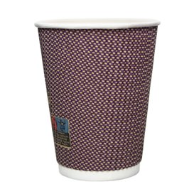 Paper Cup Ripple Wall Kraft 9Oz/270ml Ø8,0cm (1.050 Units)