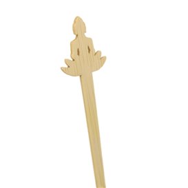 Bamboo Stirrer “Bouddha 1” for Drink 14cm (600 Units)