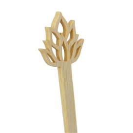 Bamboo Lotus Blossom Drink Stirrer 18cm (600 Units)