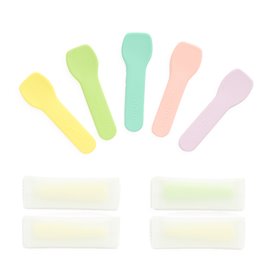 Paper Ice Cream Spoon Wrapped Assorted Colours 'Tutti Frutti' 9cm (2.000 Units)
