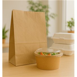 Paper Bag without Handle Kraft 50g/m² 22+12x30cm (1.000 Units)