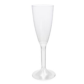 Reusable PS Champagne Flute Clear Foot 120ml 2-P (200 Units)