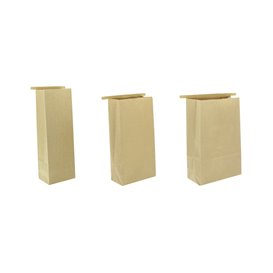 SOS Kraft Bag with Closure 15+7x23cm (1000 Uds)