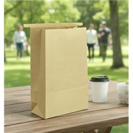 SOS Kraft Bag with Closure 15+7x23cm (1000 Uds)
