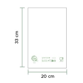 Die-Cut Handle Plastic Bags Home Compost “Classic” 20x33cm 17µm (100 Units)