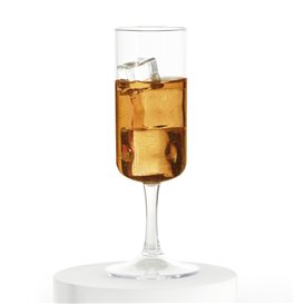 Flute Glass Low Foot "Essenza" Tritan 125 ml (6 Units)
